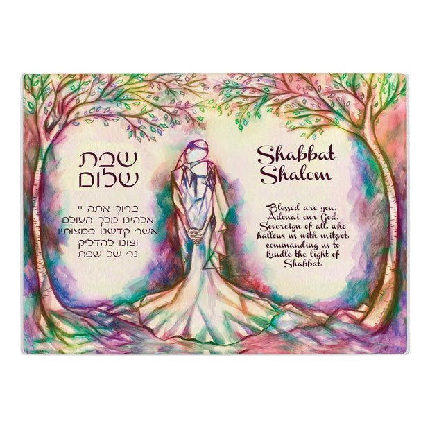 Mystical Forest Shabbat or Chanukah Candle Drip Tray - Anna Abramzon Studio