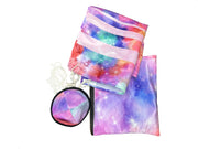 Pink, Purple and Teal Tallit with Music Notes
