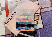 Mountain Landscape Wearable Art Jewish Tallit - Anna Abramzon Studio