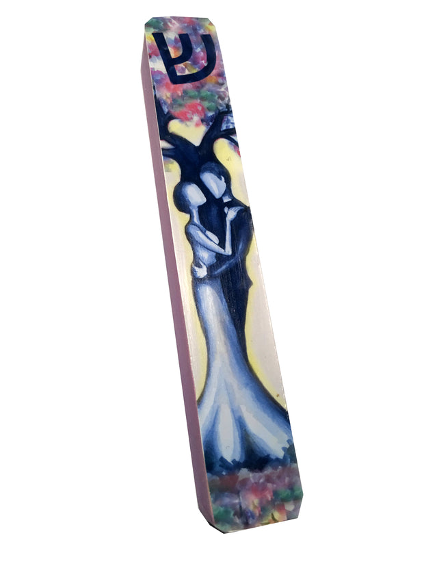 Wedding Love Tree Mezuzah Case
