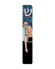 Custom Family Portrait Mezuzah Case - Anna Abramzon Studio