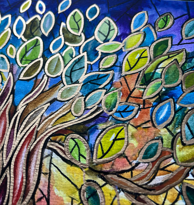 Stained Glass Tree of Life Blessing for the Home