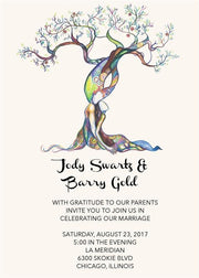 Love Tree Wedding Invitation & Response Cards - Anna Abramzon Studio