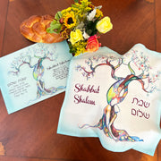 Love Tree Challah Board & Challah Cover Set
