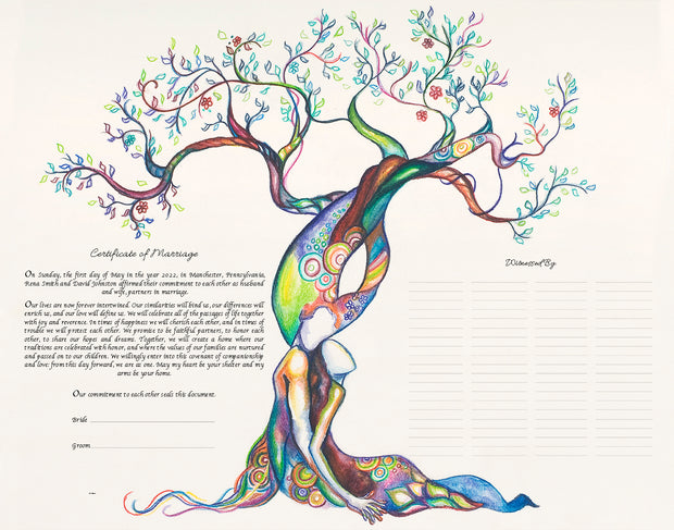 Love Tree Marriage Certificate