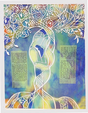 Love Tree Papercut Multi-Layer Ketubah - Anna Abramzon Studio