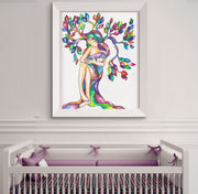 Mother Baby Art Print - Anna Abramzon Studio