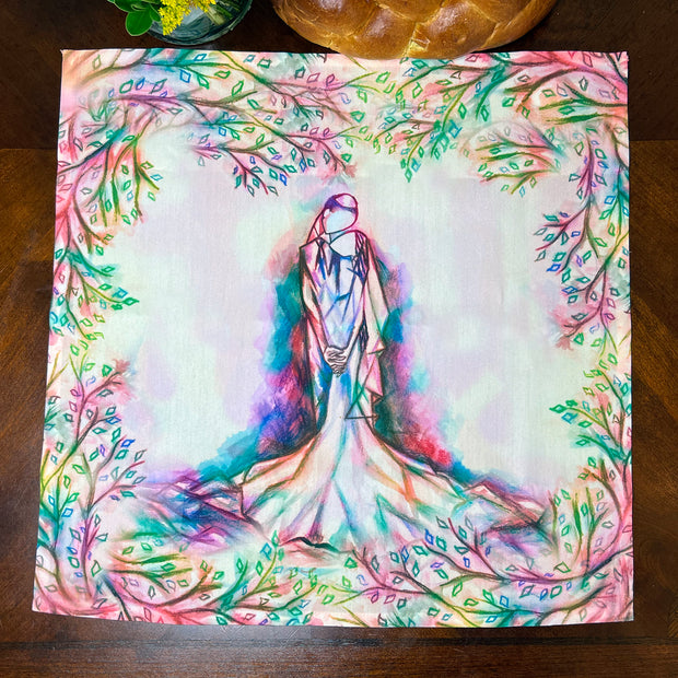 Mystical Forest Challah Board & Challah Cover Set