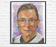 Ruth Bader Ginsburg Portrait - Anna Abramzon Studio