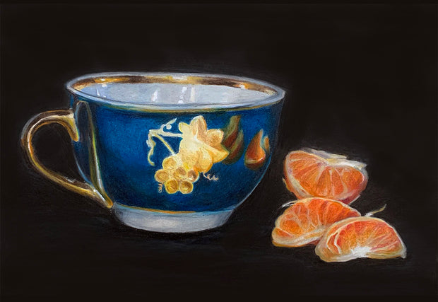Grandparents' Cup with Tangerine - Anna Abramzon Studio